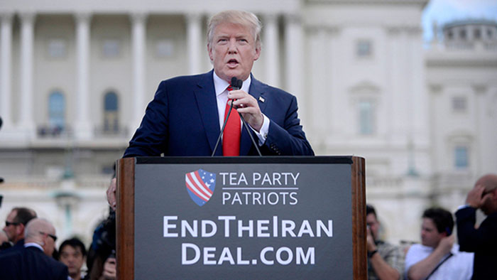 Donald Trump At Capitol Hill Rally Against Iran Deal - Washingto